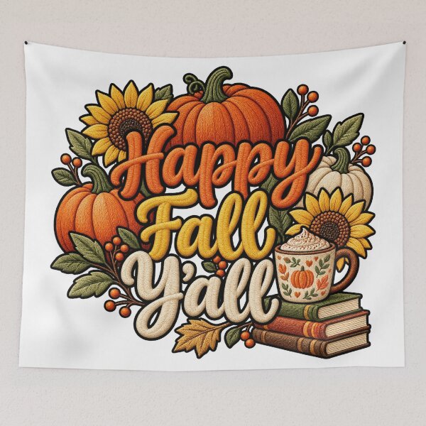 Item preview, Happy fall yall Funny Pumpkin Thanksgiving designed and sold by ArtDesignTp.