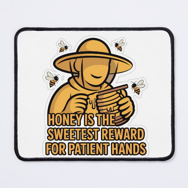 Item preview, Honey Reward Silhouette with Bees designed and sold by NiftyWrx.
