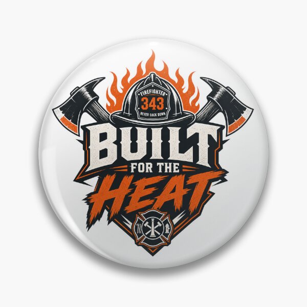 Item preview, Firefighter Built For The Heat Motivational Slogan gift for Firefighter designed and sold by LD ART.