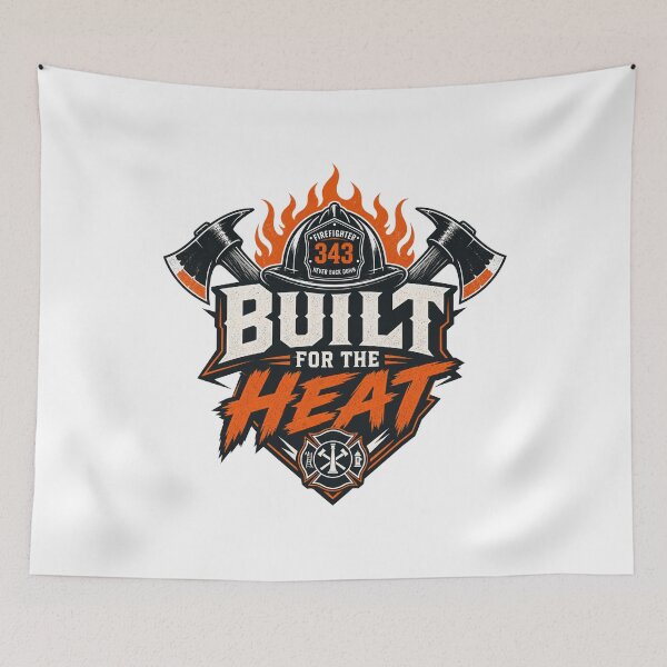 Item preview, Firefighter Built For The Heat Motivational Slogan gift for Firefighter designed and sold by LD ART.