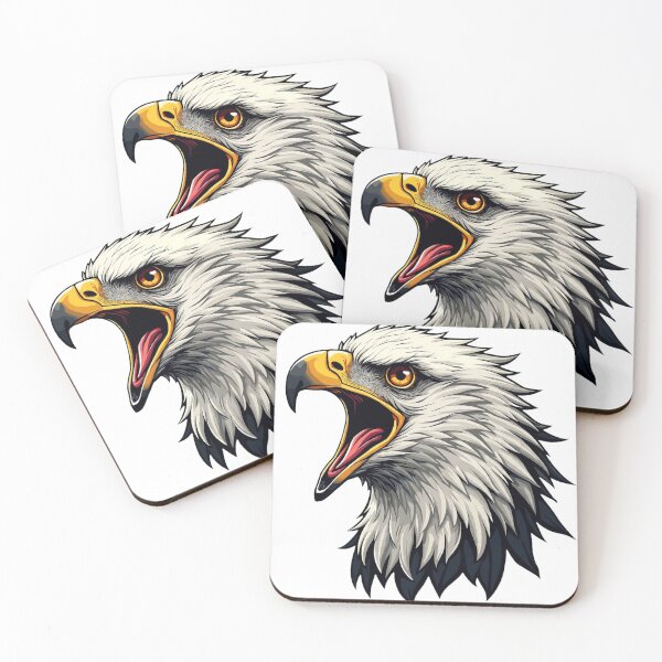 Item preview, Fierce Screaming Bald Eagle Head - Wildlife designed and sold by Danh Style.