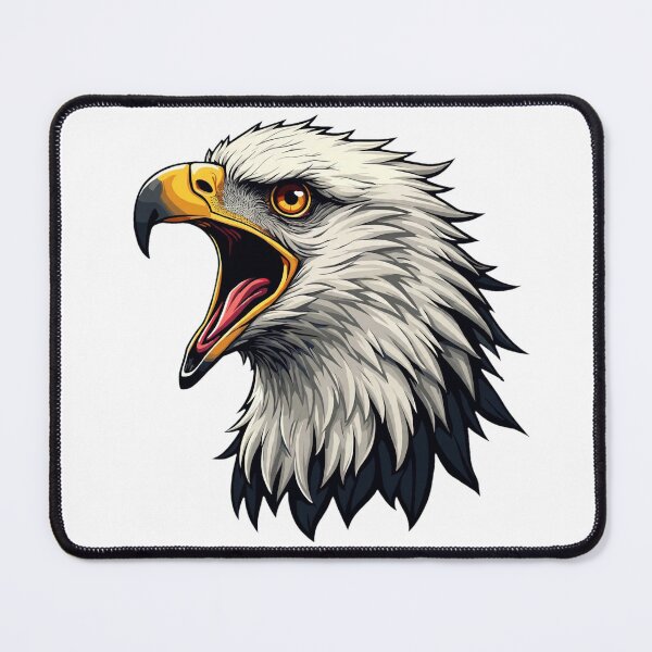 Item preview, Fierce Screaming Bald Eagle Head - Wildlife designed and sold by Danh Style.
