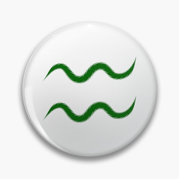 Item preview, Dark Green Aquarius Zodiac Symbol Design designed and sold by pattern-archive.