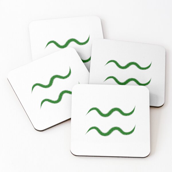 Item preview, Dark Green Aquarius Zodiac Symbol Design designed and sold by pattern-archive.