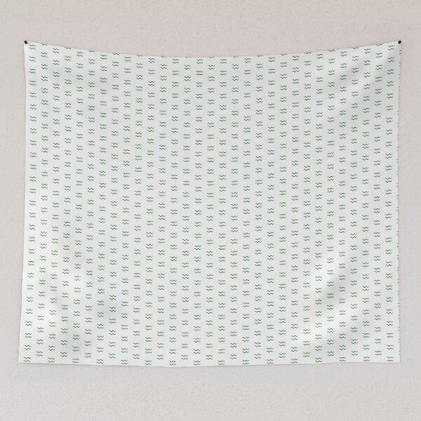 Item preview, Dark Green Aquarius Zodiac Symbol Design designed and sold by pattern-archive.