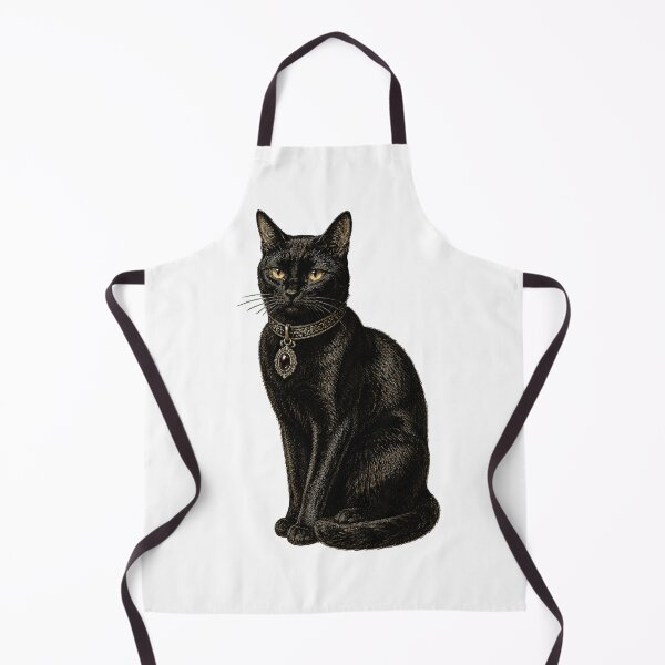 Item preview, Vintage Gothic Black Cat Illustration designed and sold by Impossible Archive.