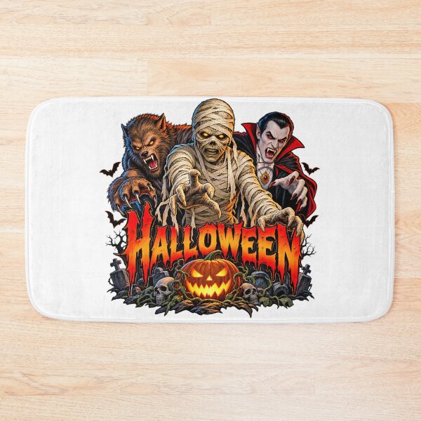 Item preview, Halloween with Dracula, The Mummy and The Wolfman designed and sold by Moviebuff91.
