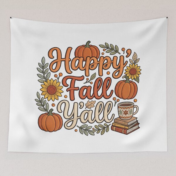 Item preview, Happy fall yall Pumpkin Thanksgiving Funny Fall designed and sold by ArtDesignTp.