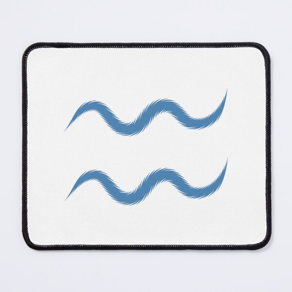 Item preview, Steel Blue Aquarius Zodiac Symbol Design designed and sold by pattern-archive.