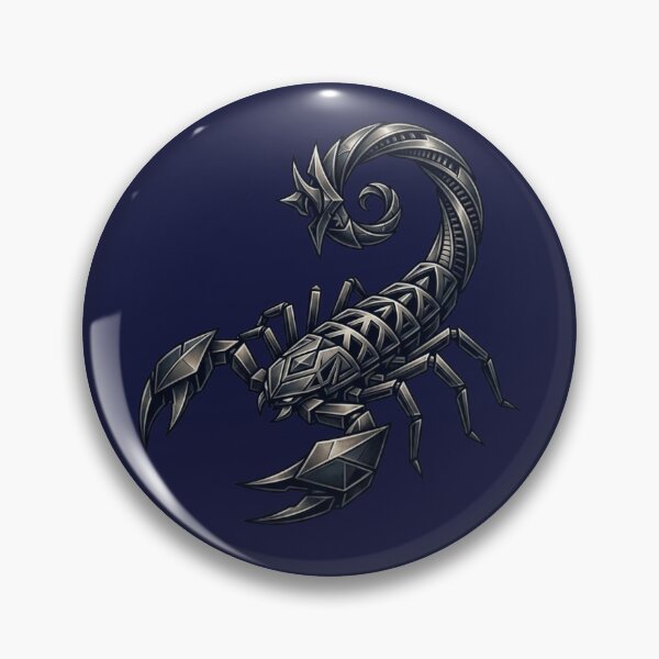 Item preview, Geometric Cyber Scorpion – Biomechanical Metal Tattoo Design designed and sold by chicworld2026.