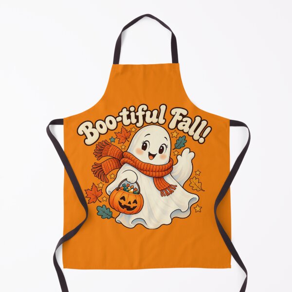 Item preview, Boofitul Fall! Cute ghost with pumpkin basket designed and sold by Rue Design Company.