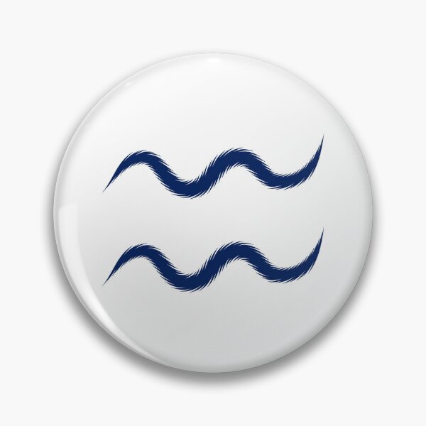 Item preview, Navy Blue Aquarius Zodiac Symbol Design designed and sold by pattern-archive.
