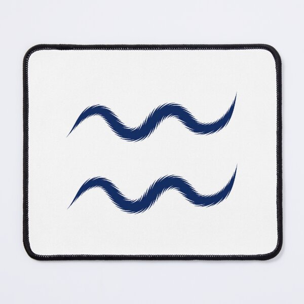 Item preview, Navy Blue Aquarius Zodiac Symbol Design designed and sold by pattern-archive.