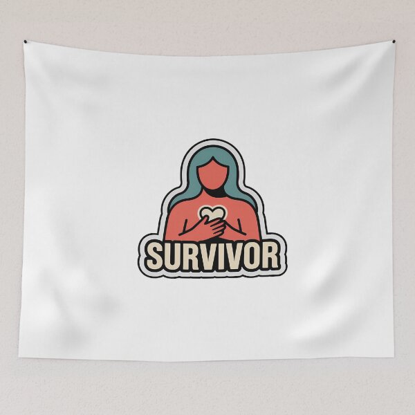 Item preview, Hopeful Survivor Heart Symbol designed and sold by NiftyWrx.