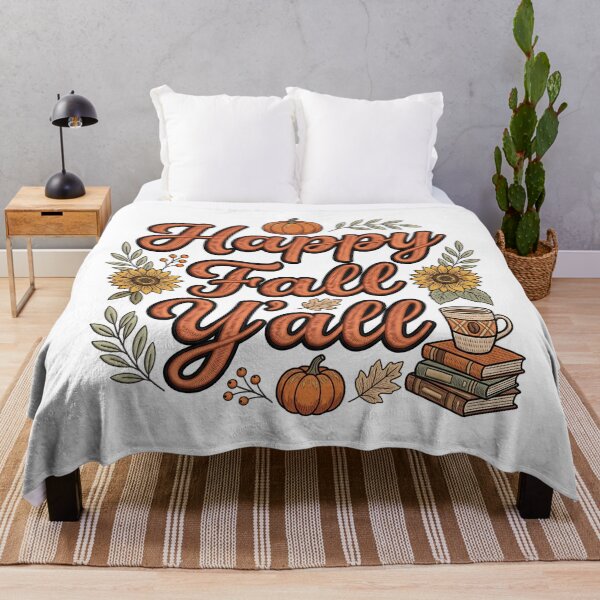 Item preview, Happy fall yall Funny Thanksgiving Pumpkin designed and sold by ArtDesignTp.