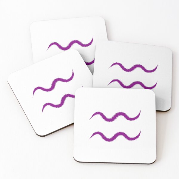 Item preview, Purple Aquarius Zodiac Symbol Design designed and sold by pattern-archive.
