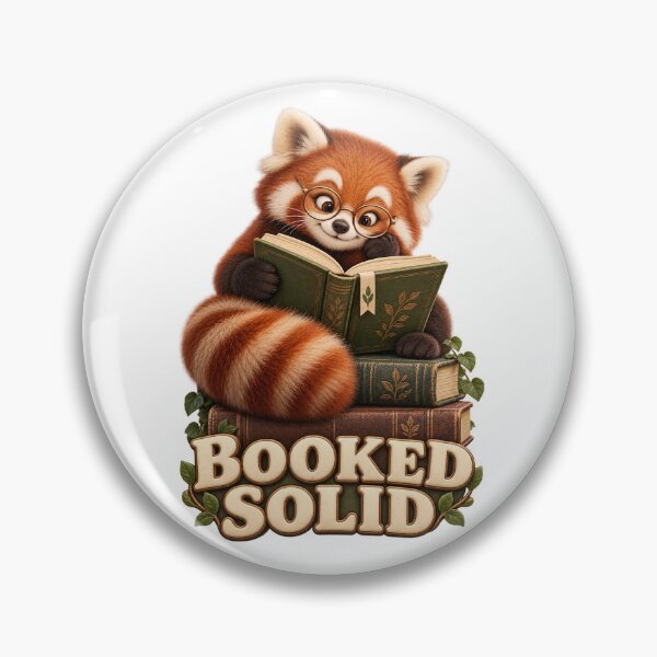 Item preview, Booked Solid Red Panda Reading Club designed and sold by TrendTribeTP.