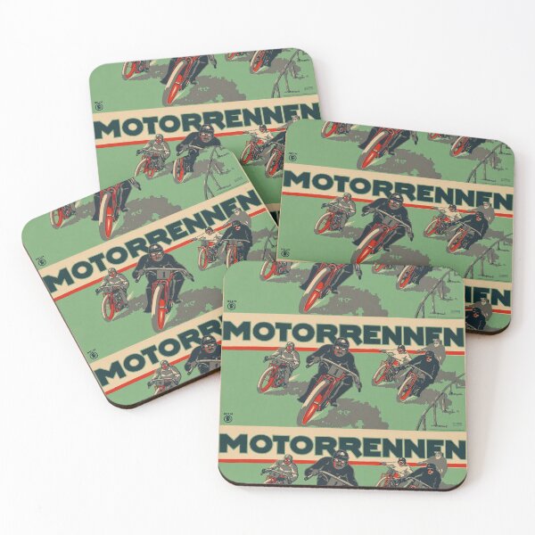 Item preview, Motorrennen Motorcycle Race German Advertisement designed and sold by artofuniverse.