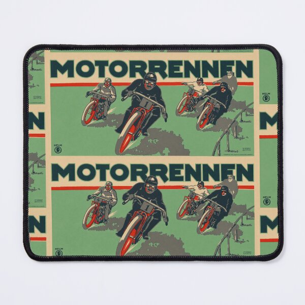 Item preview, Motorrennen Motorcycle Race German Advertisement designed and sold by artofuniverse.