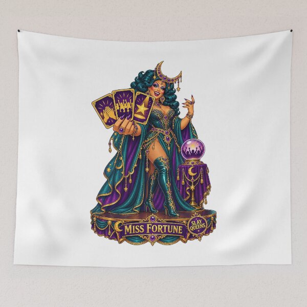 Item preview, SLAY QUEENS — A Haunted Drag Extravaganza - ⭐ Miss Fortune ⭐ designed and sold by WheelieGdArt.