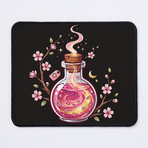 Item preview, Sakura Stardust Potion Bottle designed and sold by LunaGlow Studio.