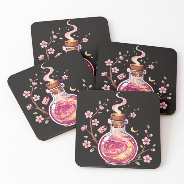 Item preview, Sakura Stardust Potion Bottle designed and sold by LunaGlow Studio.