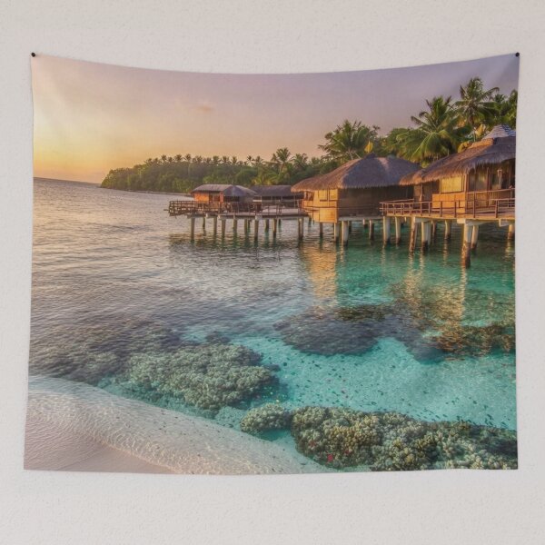 Item preview, Crystal Lagoon Retreat - Tropical Island Paradise designed and sold by nhk999.
