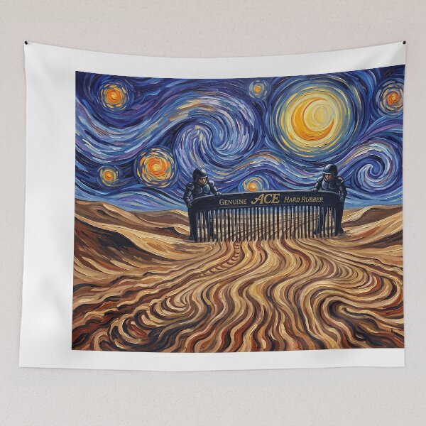Item preview, Moon Of Vega Starry Night Comedy Landscape designed and sold by Bad-Decisions-Designs.