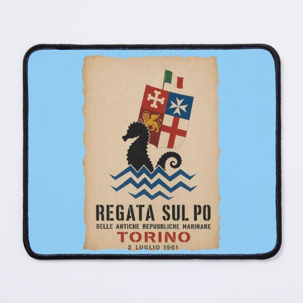 Item preview, River Po Regatta 1961 - Turin Vintage Poster designed and sold by Torinostalgia.