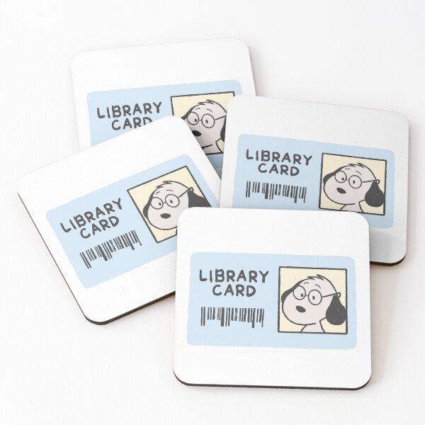 Item preview, snoopy library card designed and sold by liveawhimsylife.