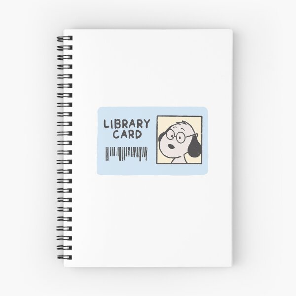 Item preview, snoopy library card designed and sold by liveawhimsylife.