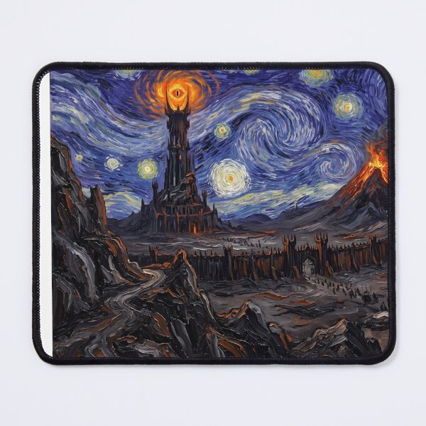 Item preview, Mordor Starry Night Fantasy Landscape designed and sold by Bad-Decisions-Designs.