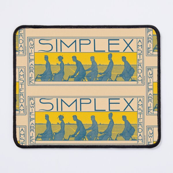 Item preview, Simplex Rijwielfabriek Amsterdam Cyclists 1896 designed and sold by artofuniverse.