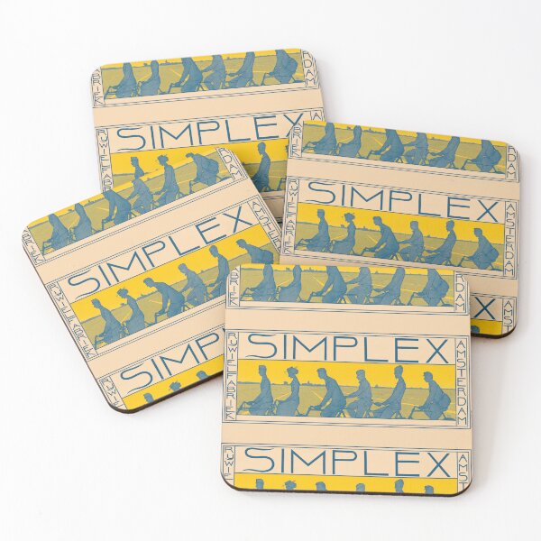 Item preview, Simplex Rijwielfabriek Amsterdam Cyclists 1896 designed and sold by artofuniverse.