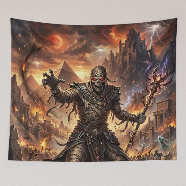 Item preview, Ancient Mummy - Dark Egyptian Fantasy Art designed and sold by Lucid Dream Pixel.