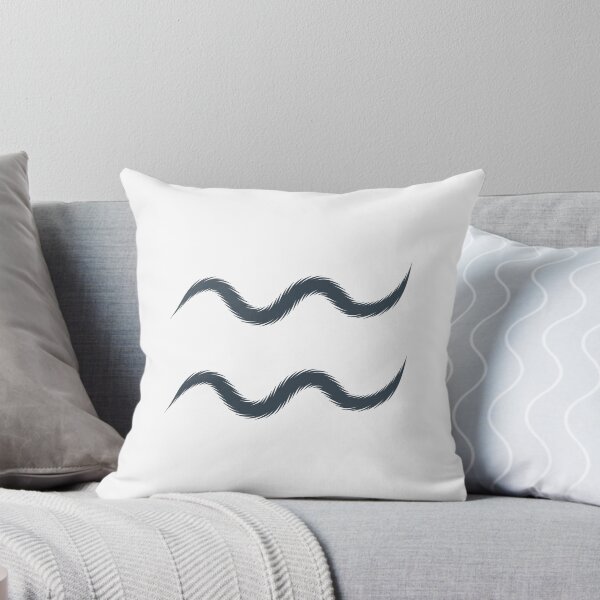 Item preview, Charcoal Aquarius Zodiac Symbol Design designed and sold by pattern-archive.