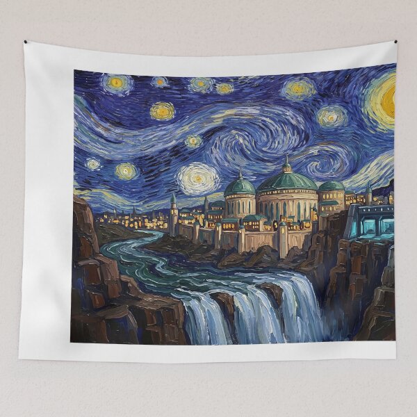 Item preview, Naboo Starry Night Sci-Fi Landscape designed and sold by Bad-Decisions-Designs.