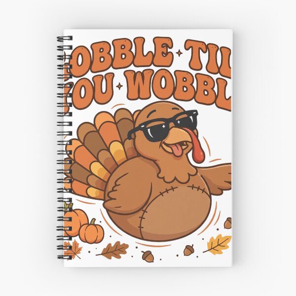 Item preview, Gobble Til You Wobble Funny Thanksgiving Turkey Sticker designed and sold by Gurrteg.