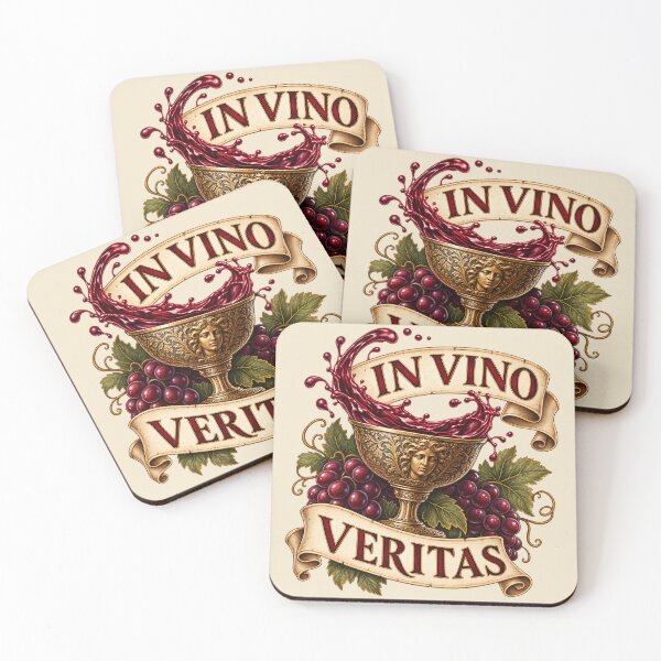 Item preview, In Vino Veritas – Classic Latin Wine Quote Roman Vintage Design designed and sold by MetaModel Editions.