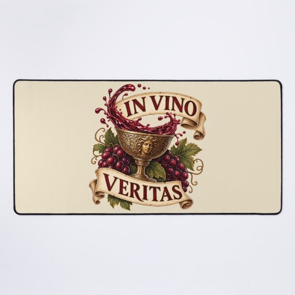 Item preview, In Vino Veritas – Classic Latin Wine Quote Roman Vintage Design designed and sold by MetaModel Editions.