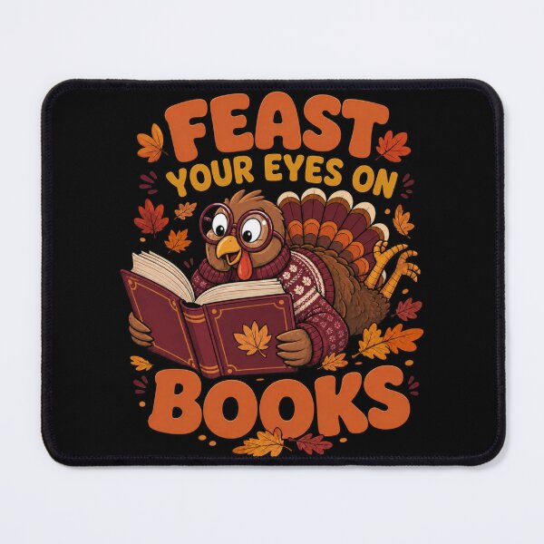 Item preview, Feast Your Eyes On Books Thanksgiving Turkey Reader designed and sold by Design Vibras.