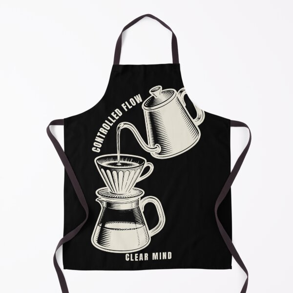 Item preview, Controlled Flow Pour Over Coffee Linocut Dark Aesthetic Art designed and sold by wildsilencee.