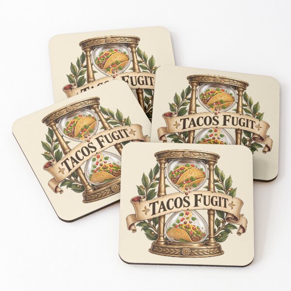 Item preview, Tacos Fugit – Funny Tempus Fugit Latin Taco Pun designed and sold by MetaModel Editions.