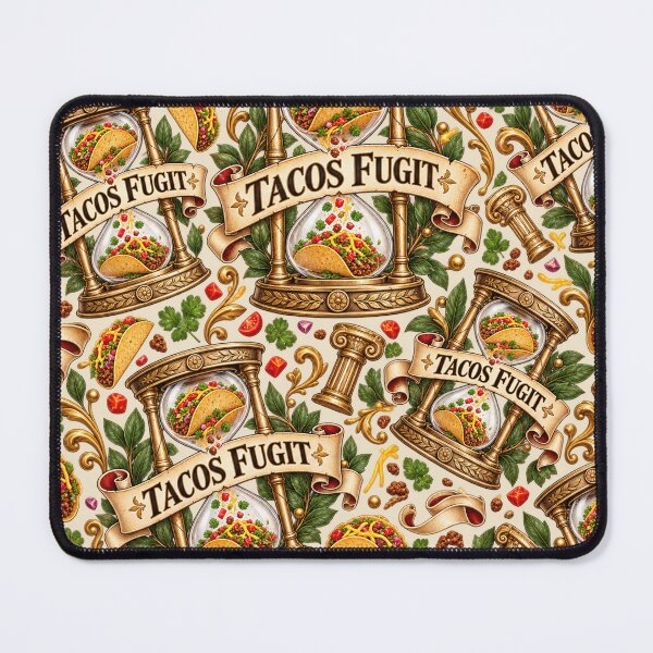 Item preview, Tacos Fugit – Funny Tempus Fugit Latin Taco Pun designed and sold by MetaModel Editions.
