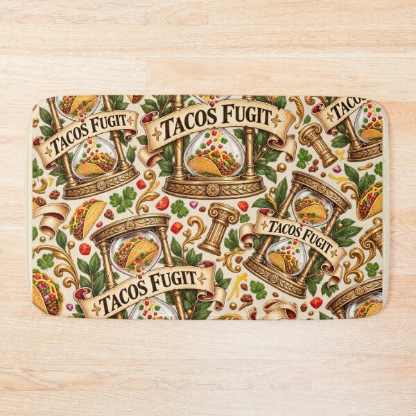 Item preview, Tacos Fugit – Funny Tempus Fugit Latin Taco Pun designed and sold by MetaModel Editions.