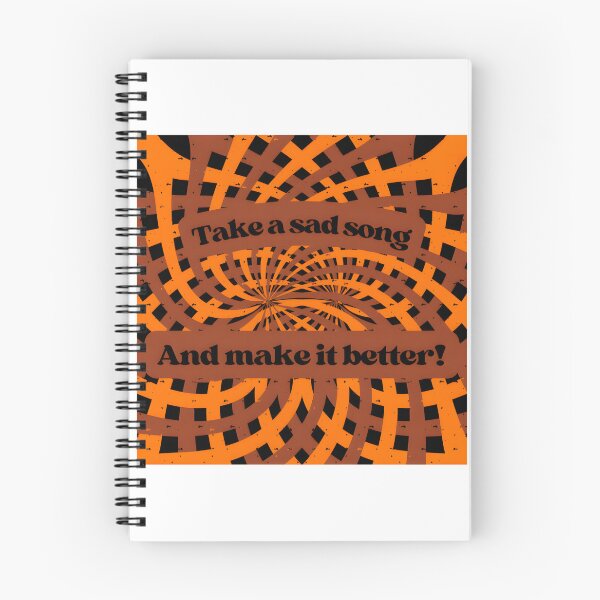 Item preview, Inspirational Quote Design 'Take a Sad Song and Make It Better' Motivational Typography Art designed and sold by DylanB15.