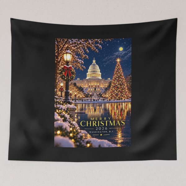 Item preview, MERRY CHRISTMAS 2026 - The Nation's Capital USA designed and sold by DBM Photo Art 1.