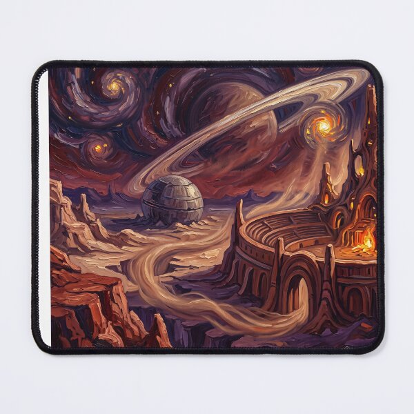 Item preview, Geonosis Starry Night Sci-Fi Landscape designed and sold by Bad-Decisions-Designs.