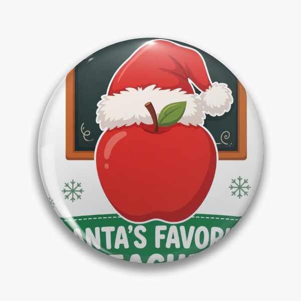 Item preview, Santa's Favorite Teacher Christmas Gift Sticker designed and sold by Gurrteg.