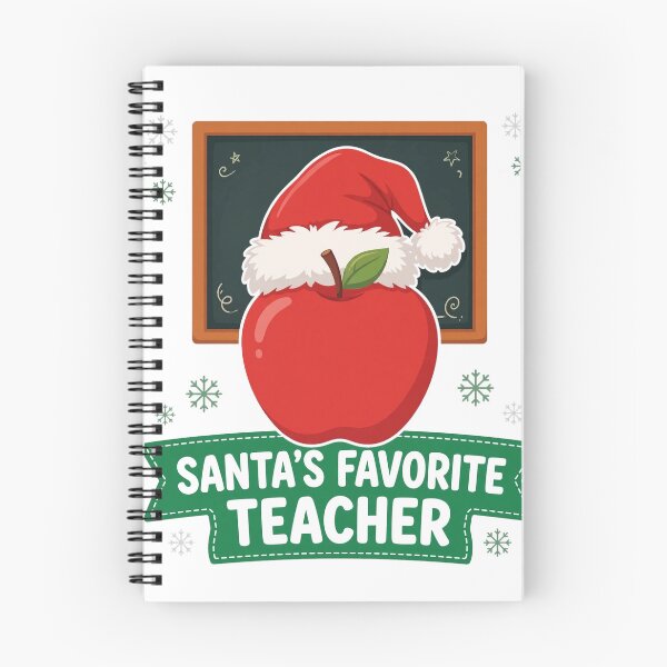 Item preview, Santa's Favorite Teacher Christmas Gift Sticker designed and sold by Gurrteg.